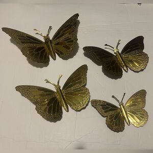 Vintage Metal Butterflies